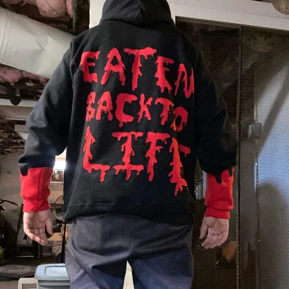 1/1 Handstiched Cannibal Corpse Hoodie - Picture 5 of 6